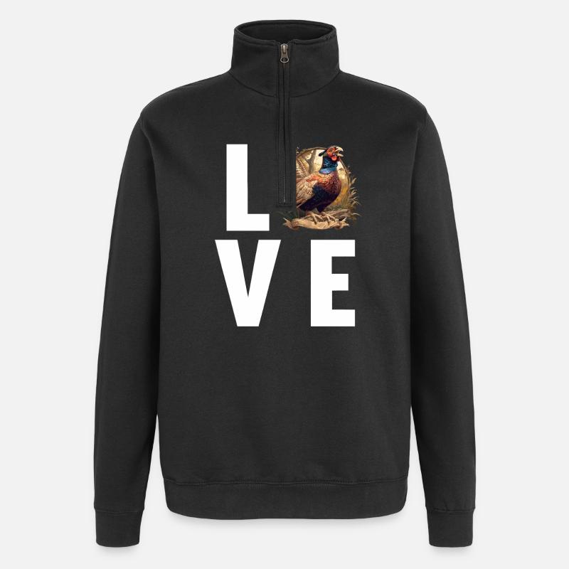 Pheasants Pheasant - Quarter-Zip Sweatshirt - black