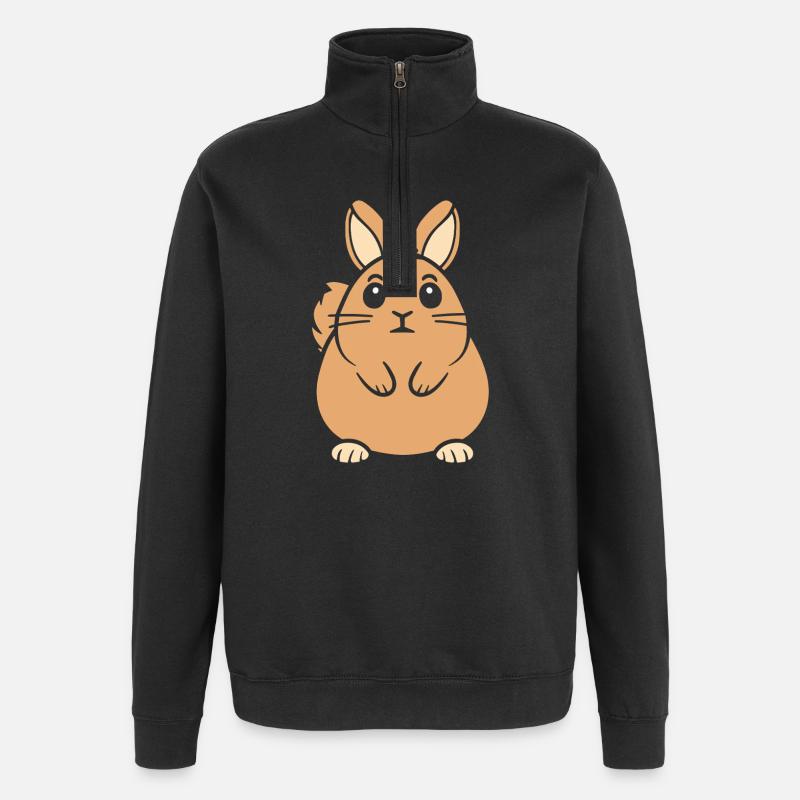 viscacha - Sweat à zip 1/4 - noir