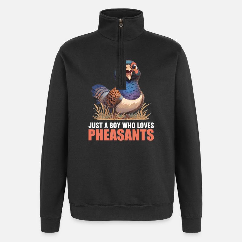 Pheasants Pheasant - Quarter-Zip Sweatshirt - black
