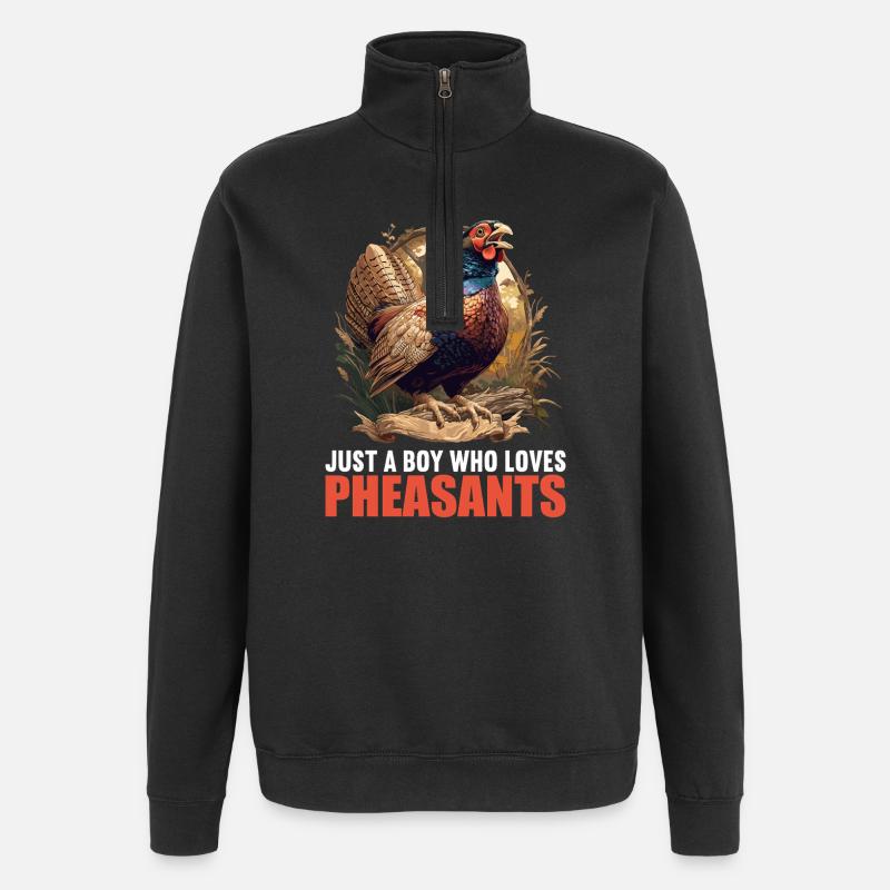 Pheasants Pheasant - Quarter-Zip Sweatshirt - black