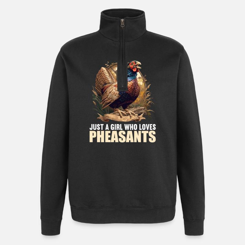 Pheasants Pheasant - Quarter-Zip Sweatshirt - black
