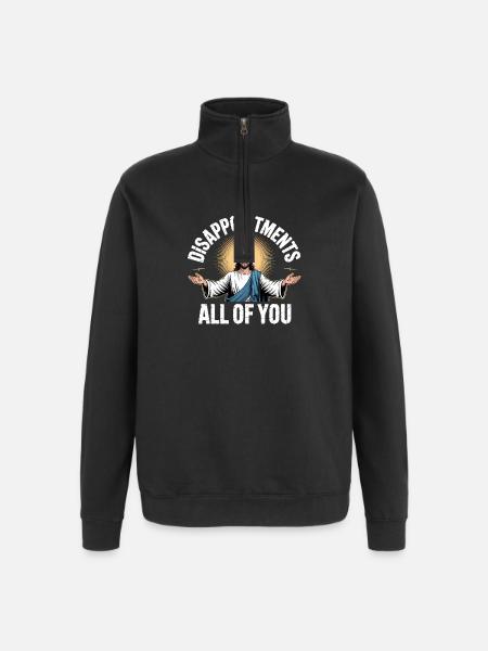 Déceptions, vous tous - Saint Christianisme Lo - Sweat à zip 1/4 - noir