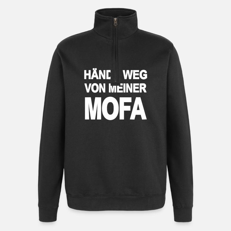 Mofa - Quarter-Zip-Sweatshirt - Schwarz