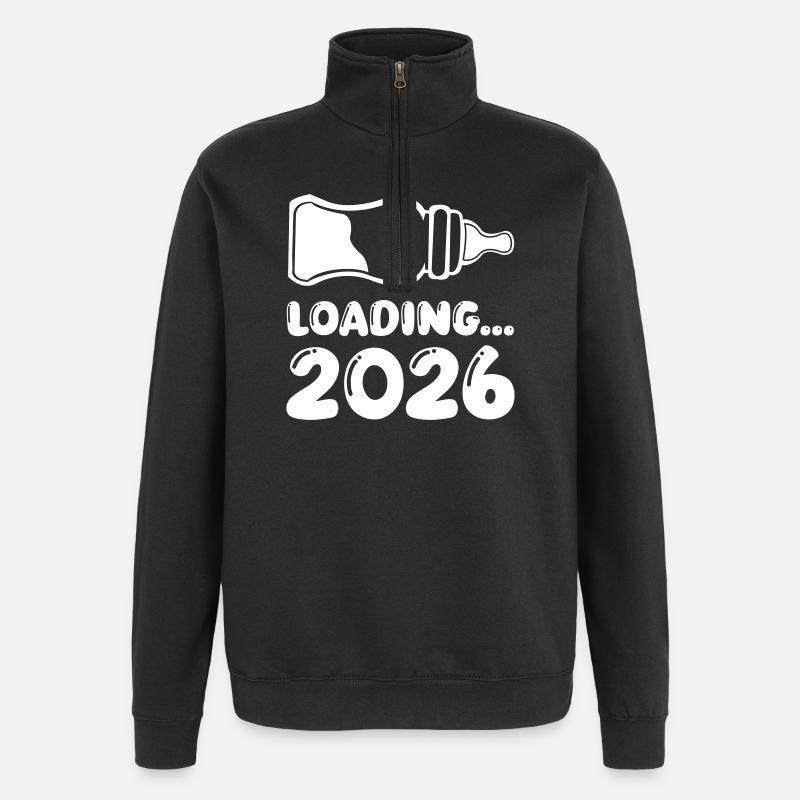 Loading 2026 Baby Bottle - Quarter-Zip Sweatshirt - black