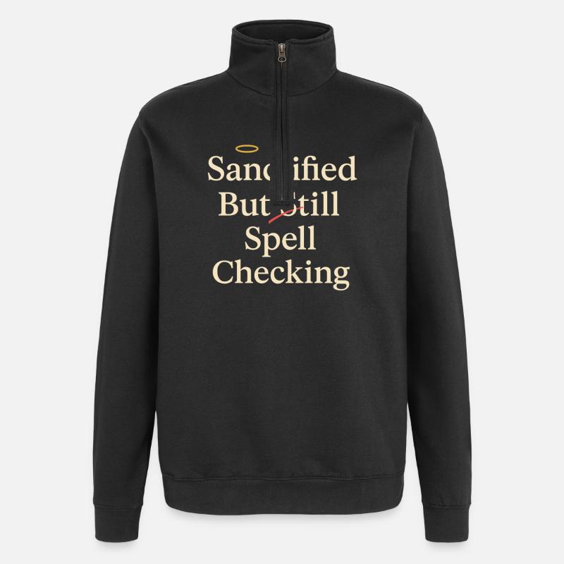 Christlicher Lehrer, Glaubensbasierter - Quarter-Zip-Sweatshirt - Schwarz