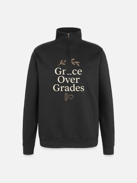 Christlicher Homeschool-mutter-glaube - Quarter-Zip-Sweatshirt - Schwarz