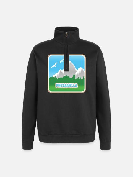 Presanella - Quarter-Zip-Sweatshirt - Schwarz