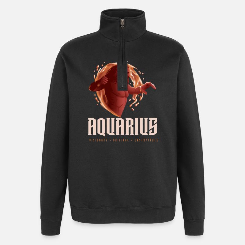 Wassermann - Quarter-Zip-Sweatshirt - Schwarz