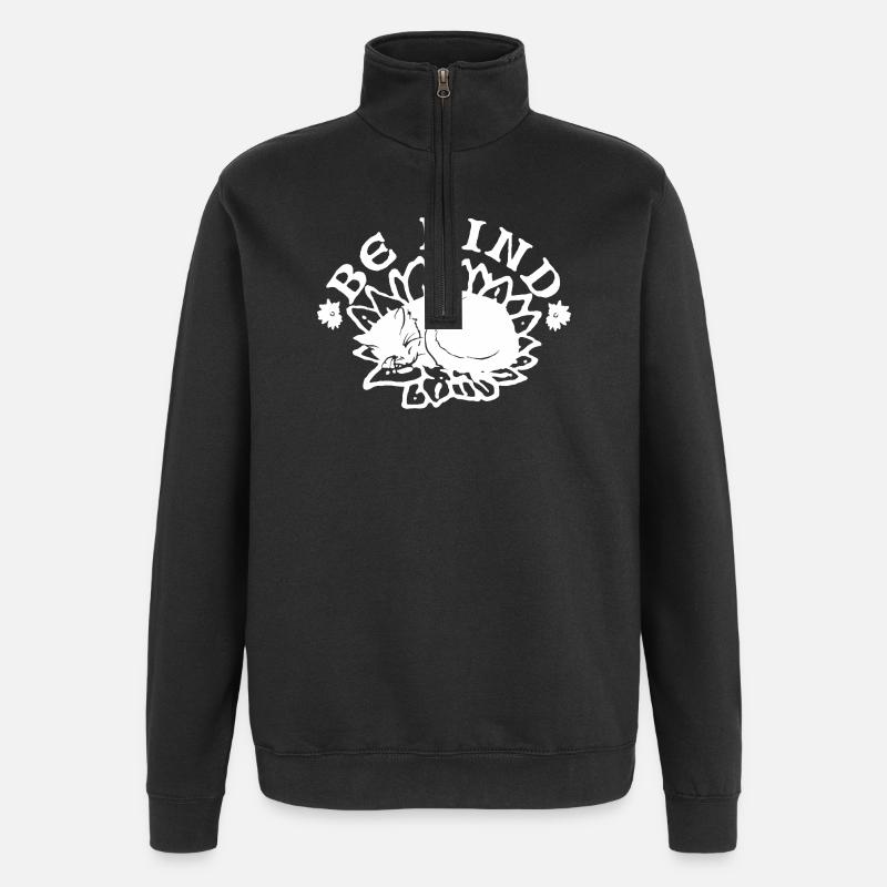 SEI FREUNDLICH - Quarter-Zip-Sweatshirt - Schwarz