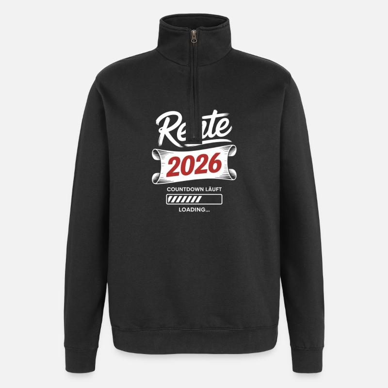 Pension 2026 Countdown - Quarter-Zip Sweatshirt - black