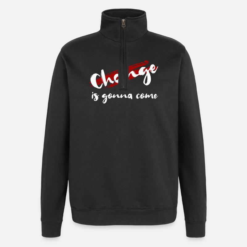 Change - Quarter-Zip Sweatshirt - black