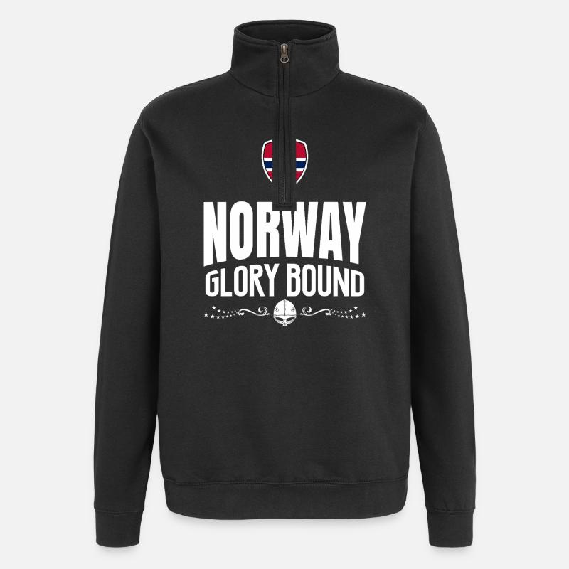 NORWAY GLORY - Quarter-Zip Sweatshirt - black