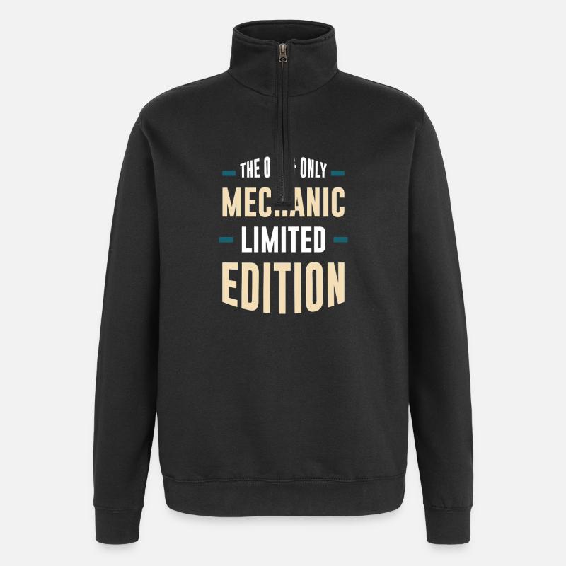 Édition limitée Mechanic – la seule - Sweat à zip 1/4 - noir