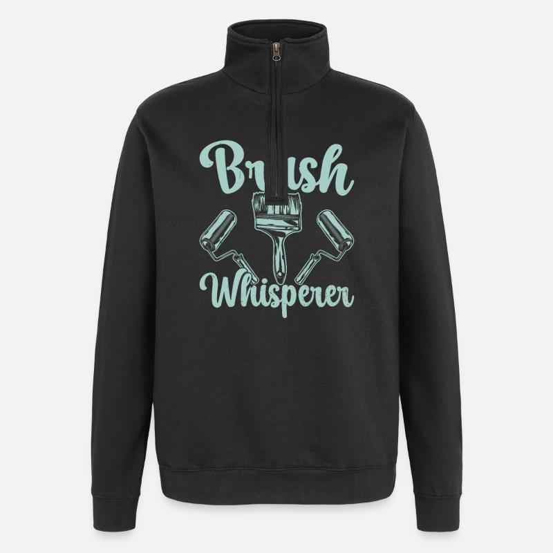 Peintre en bâtiment papa Cadeaux uniques - Sweat à zip 1/4 - noir