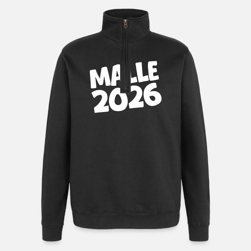 Malle 2026 Majorque - Sweat à zip 1/4 - noir
