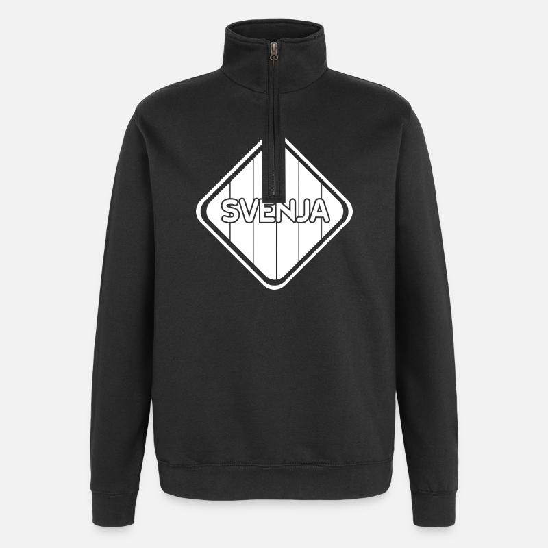 Vor - Quarter-Zip-Sweatshirt - Schwarz