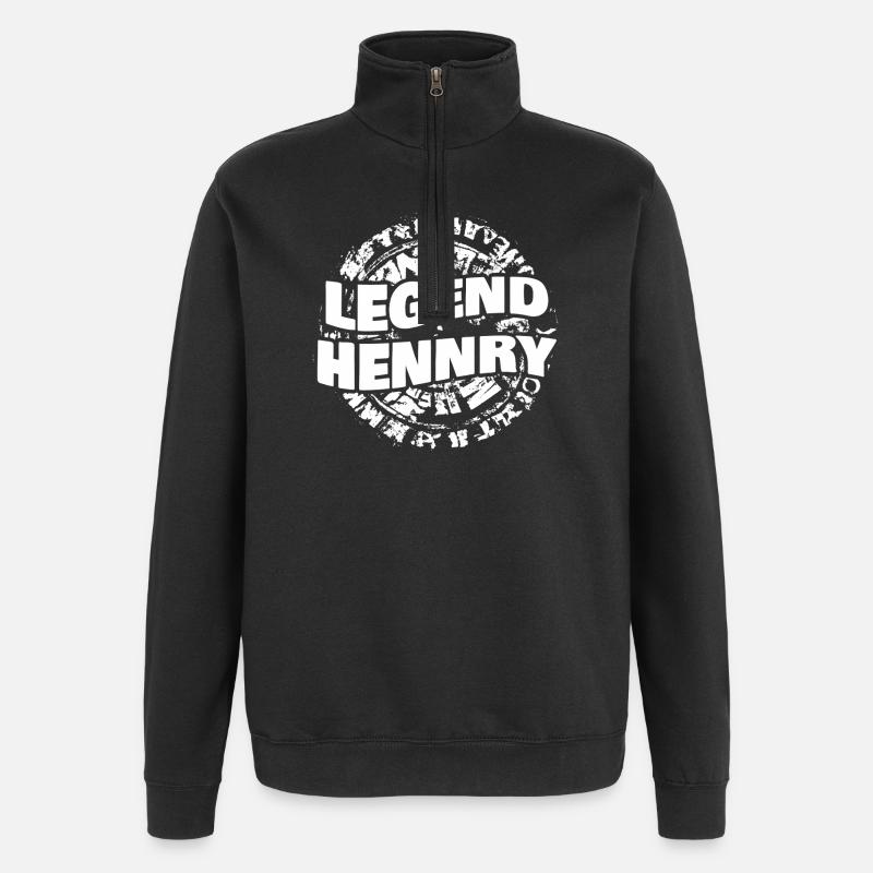 Gift for Hennry - Quarter-Zip Sweatshirt - black