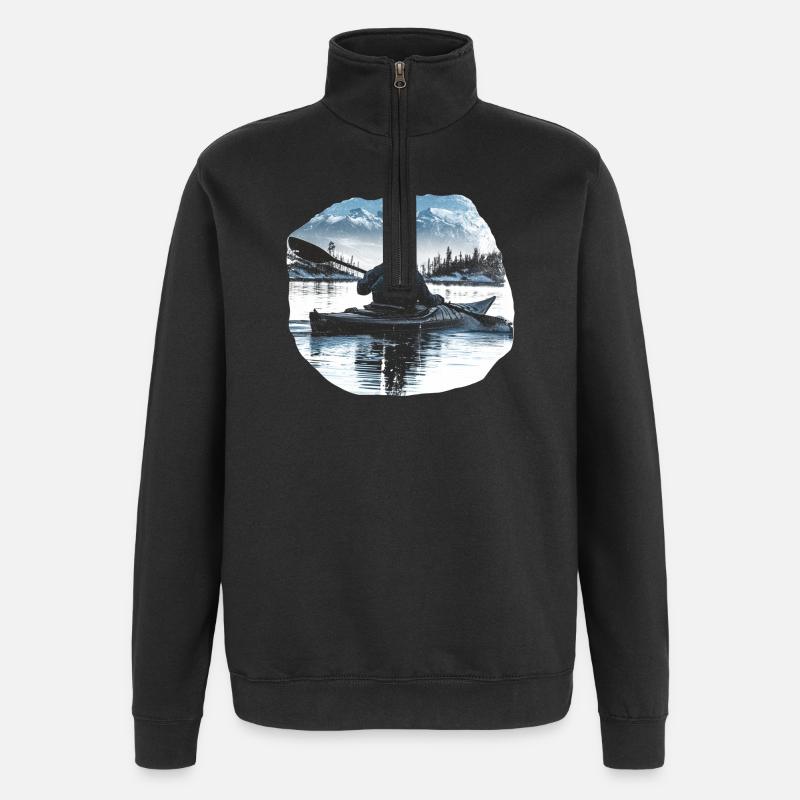 Kayak - Sweat à zip 1/4 - noir