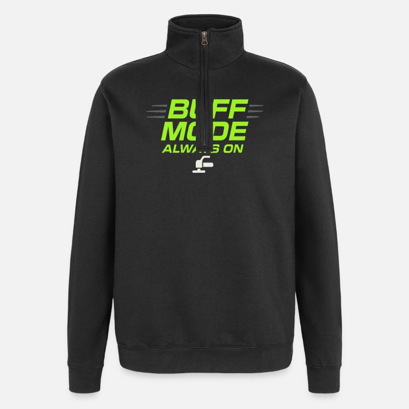 Auto Detailer Buffer Pro Paint - Quarter-Zip Sweatshirt - black