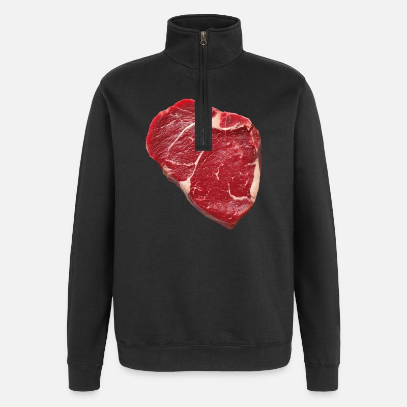 Steak - Quarter-Zip Sweatshirt - black