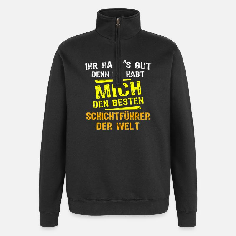 Shift Supervisor Gift - Quarter-Zip Sweatshirt - black