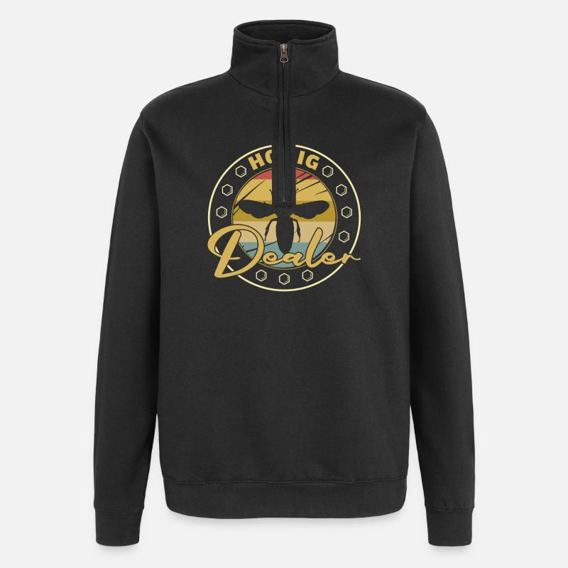 Beekeeper Bee Design for Beekeepers - Quarter-Zip Sweatshirt - black