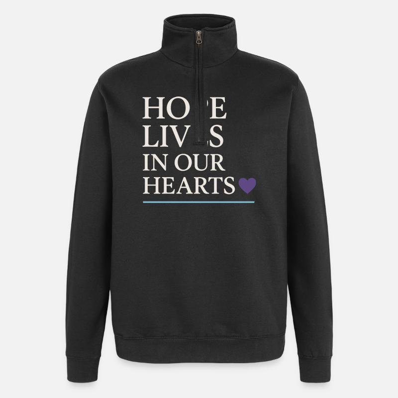 Suicide Loss Remembrance Walk Suicide - Quarter-Zip Sweatshirt - black