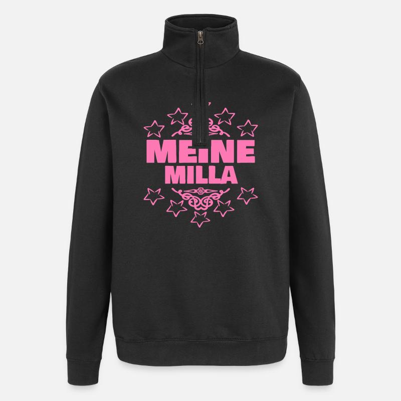 Maedchen Milla - Quarter-Zip-Sweatshirt - Schwarz