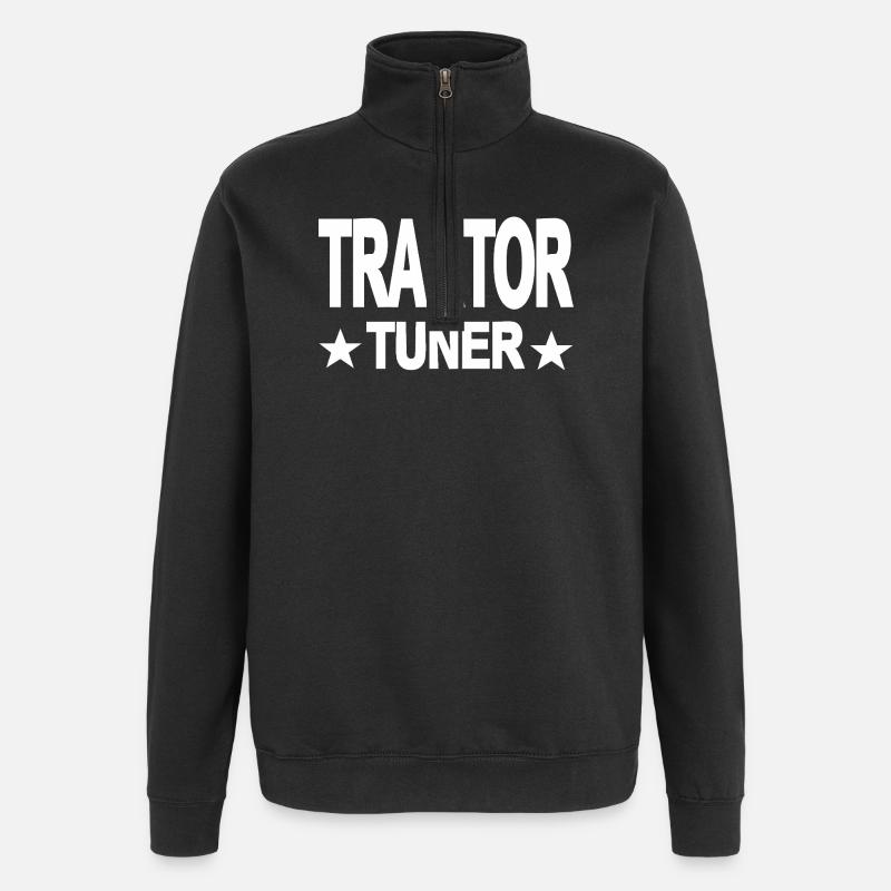 Tractor - Quarter-Zip Sweatshirt - black