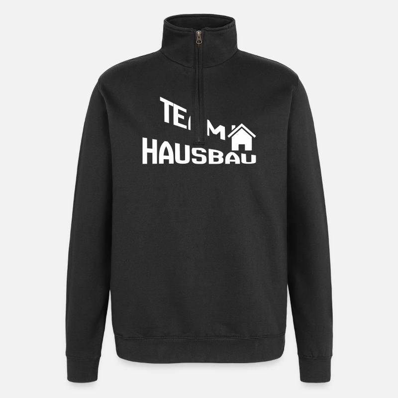 Team House Construction - Quarter-Zip Sweatshirt - black