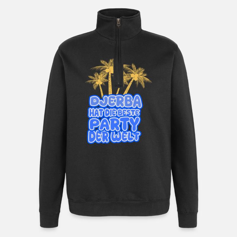Gift for Djerba - Quarter-Zip Sweatshirt - black