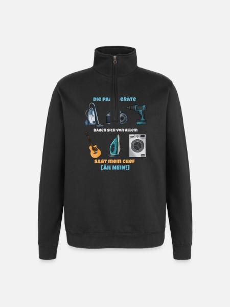 Gadgets Bande: Chef hat Unreht - Quarter-Zip-Sweatshirt - Schwarz