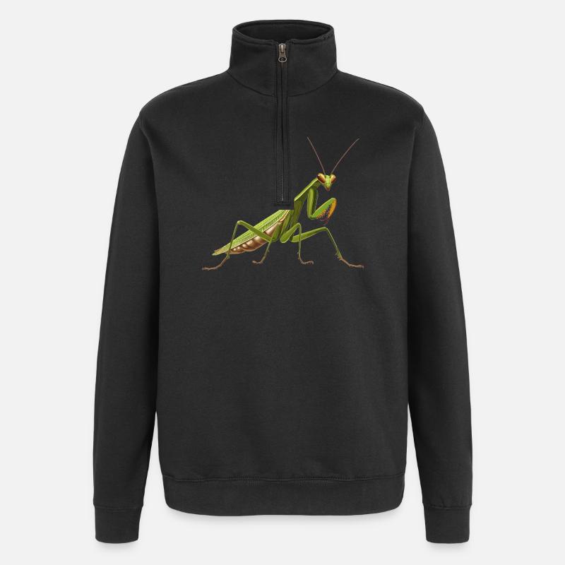 Praying mantises Praying mantis - Quarter-Zip Sweatshirt - black