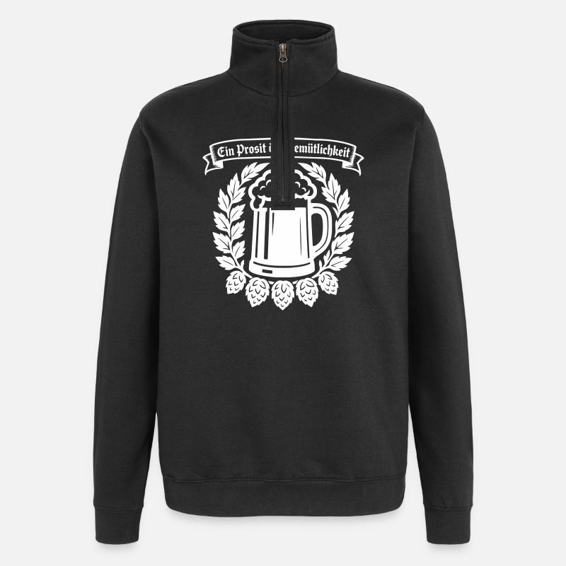 Ein Prosit der Gemütlichkeit - Sweat à zip 1/4 - noir