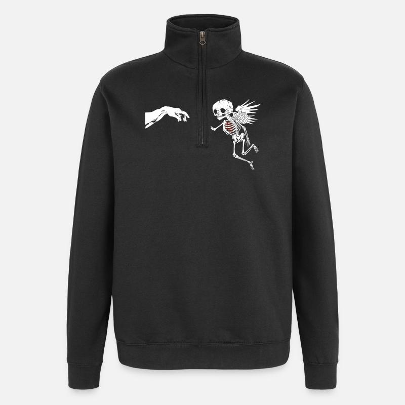 AMOR - Quarter-Zip-Sweatshirt - Schwarz