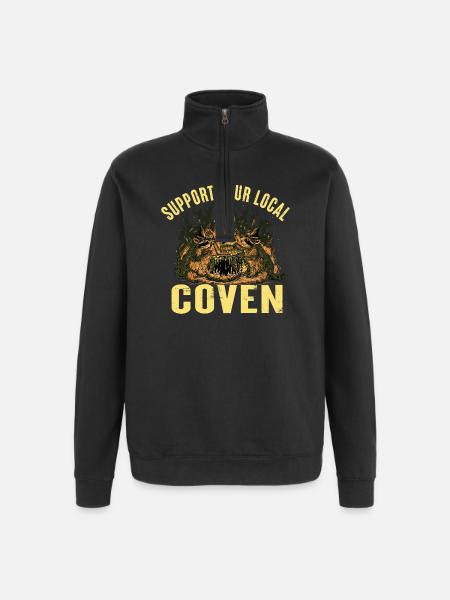 Hexen Geschenkidee Hexenzirkel Hexenschwester Hexe - Quarter-Zip-Sweatshirt - Schwarz