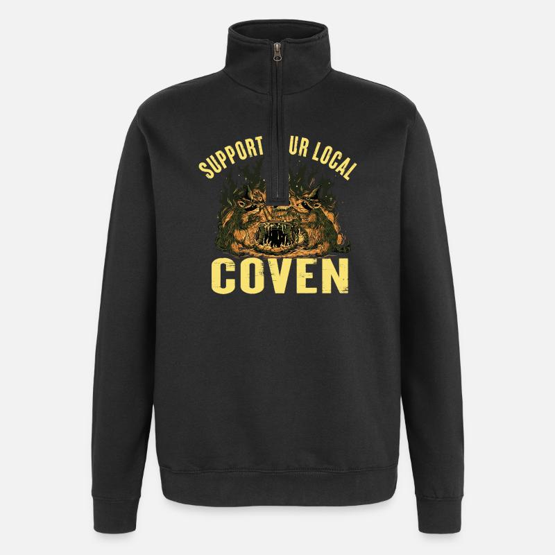 Hexen Geschenkidee Hexenzirkel Hexenschwester Hexe - Quarter-Zip-Sweatshirt - Schwarz