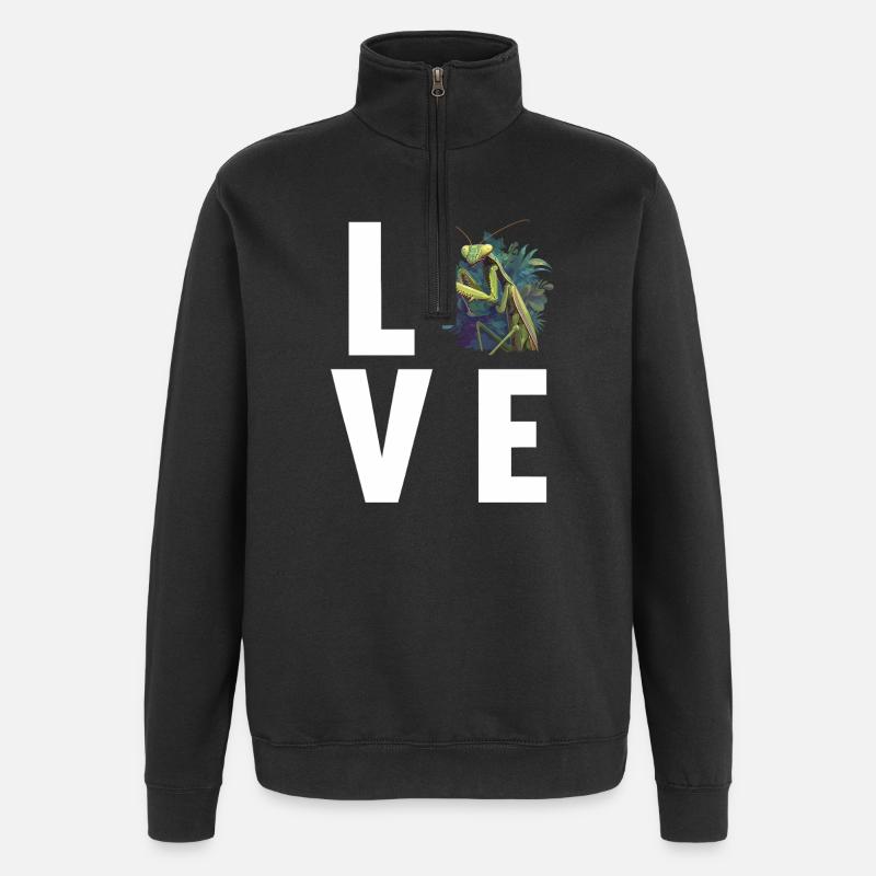 Gottesanbeterinnen Gottesanbeterin - Quarter-Zip-Sweatshirt - Schwarz