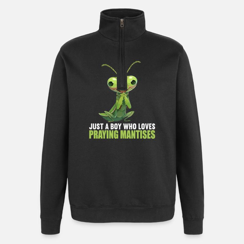 Gottesanbeterinnen Gottesanbeterin - Quarter-Zip-Sweatshirt - Schwarz