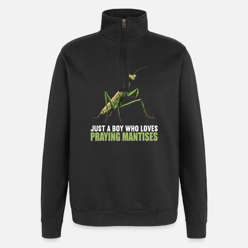 Gottesanbeterinnen Gottesanbeterin - Quarter-Zip-Sweatshirt - Schwarz