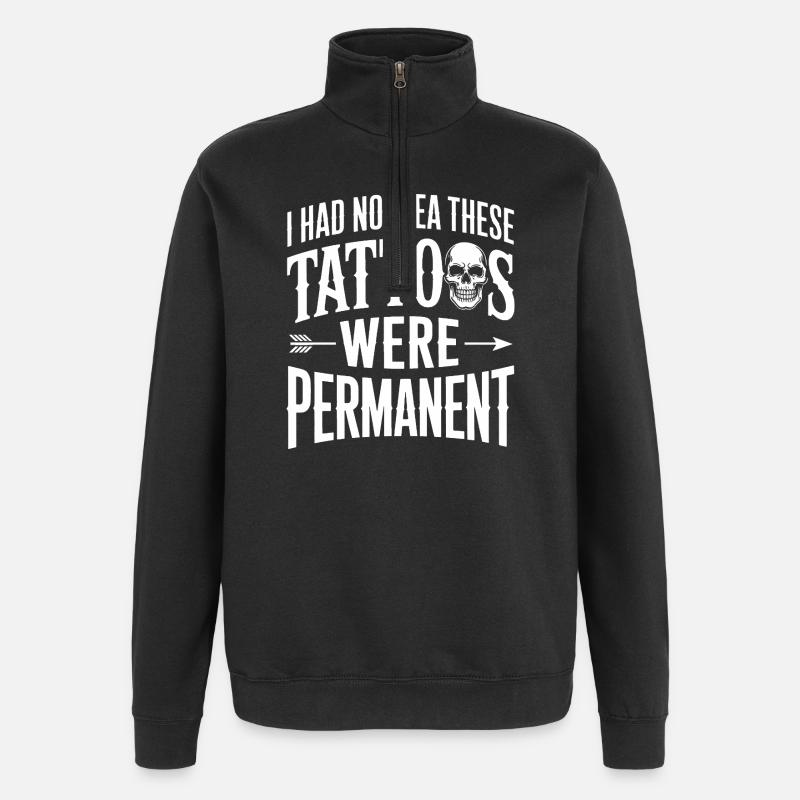 Tattoo-Witz: Diese waren dauerhaft - Quarter-Zip-Sweatshirt - Schwarz