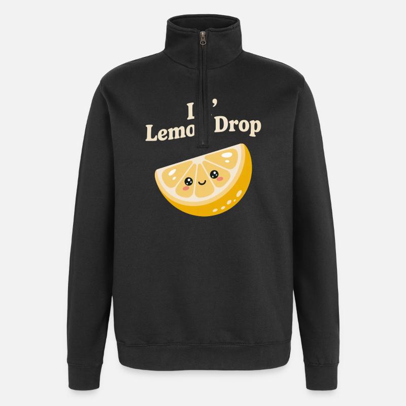 Petit Lemon Drop - Sweat à zip 1/4 - noir