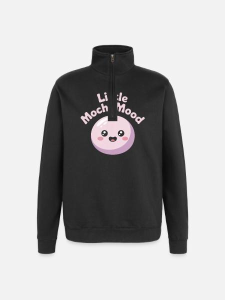 Little Mochi Mood - Quarter-Zip Sweatshirt - black