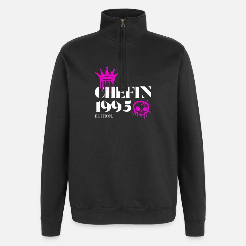 Édition Chefin 1995 30e anniversaire Déclaration - Sweat à zip 1/4 - noir