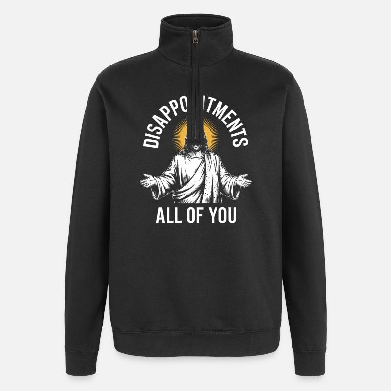 Déceptions à vous tous - Sweat à zip 1/4 - noir