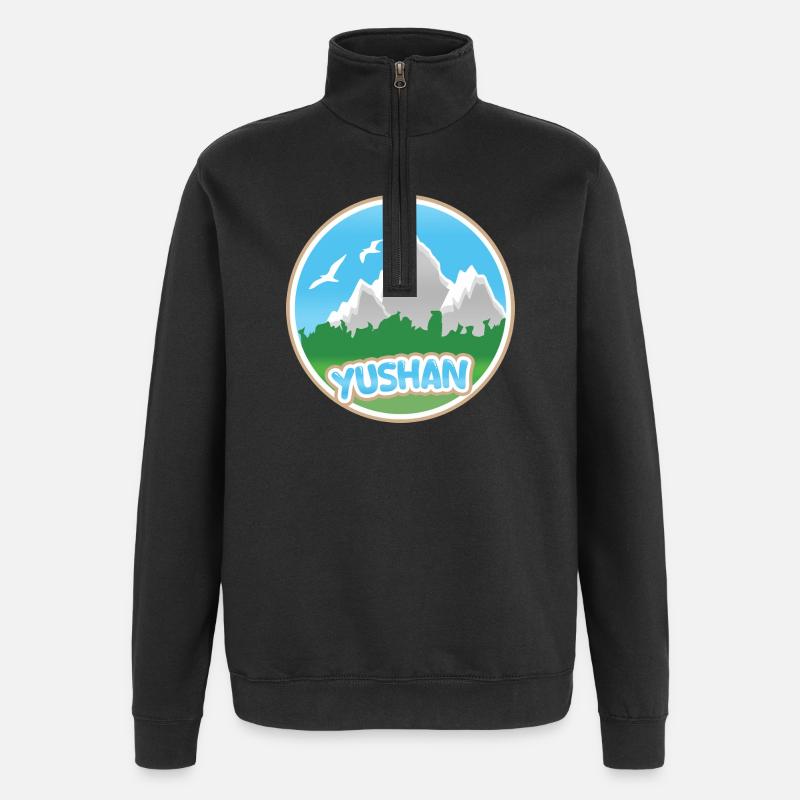 Yushan als Yushan - Quarter-Zip-Sweatshirt - Schwarz