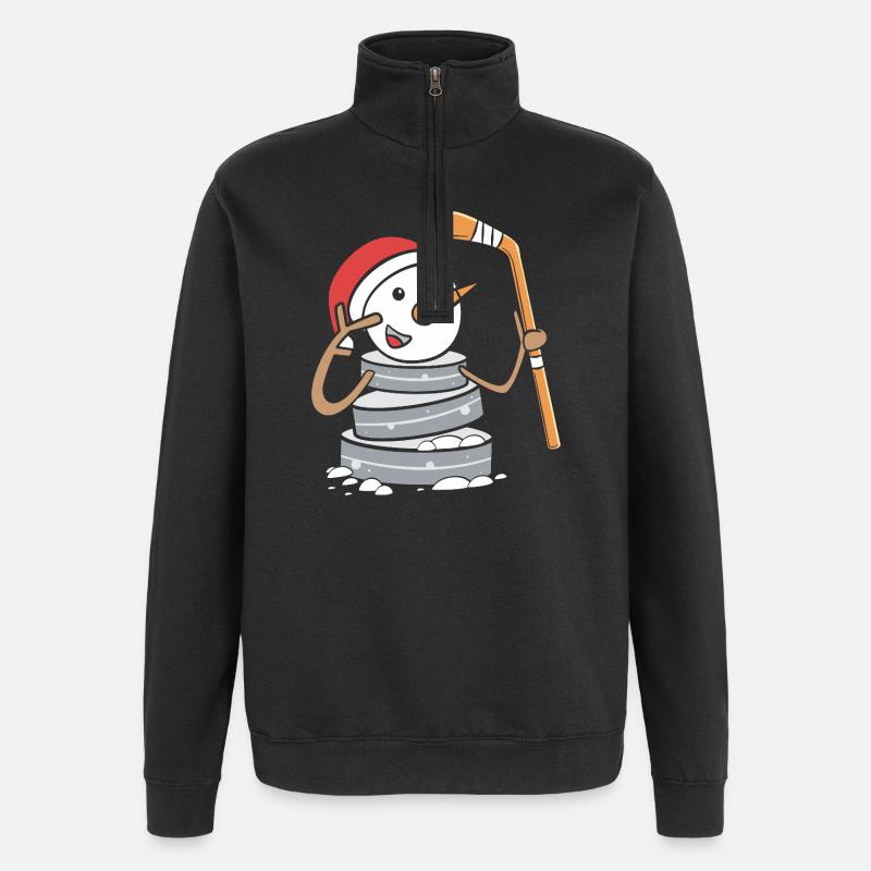 Hockey sur glace Para Handicap - Sweat à zip 1/4 - noir
