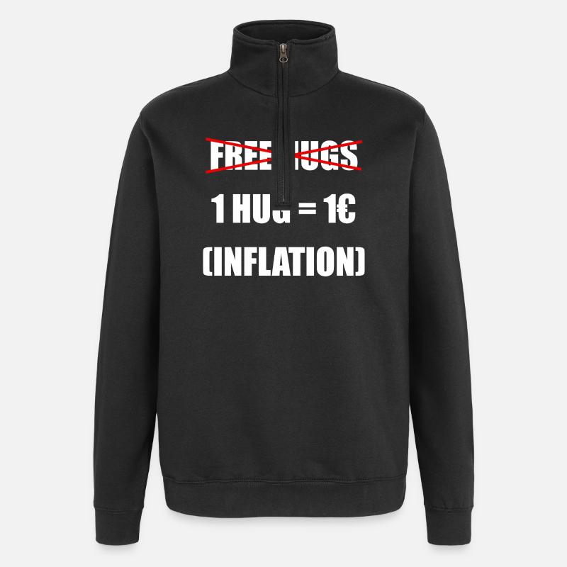 Câlins gratuits - Ajustés à l’inflation - Sweat à zip 1/4 - noir