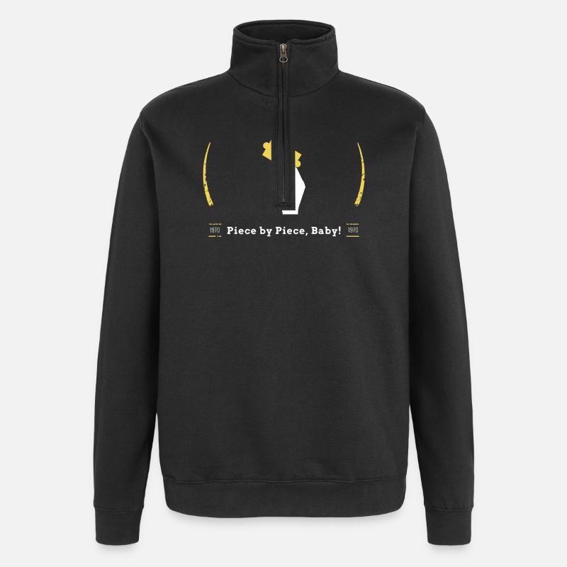 Piece by Piece, Baby! - Quarter-Zip Sweatshirt - black