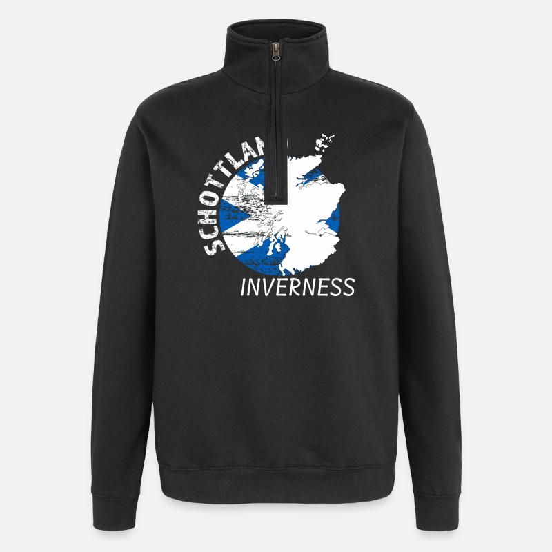 Inverness - Quarter-Zip-Sweatshirt - Schwarz